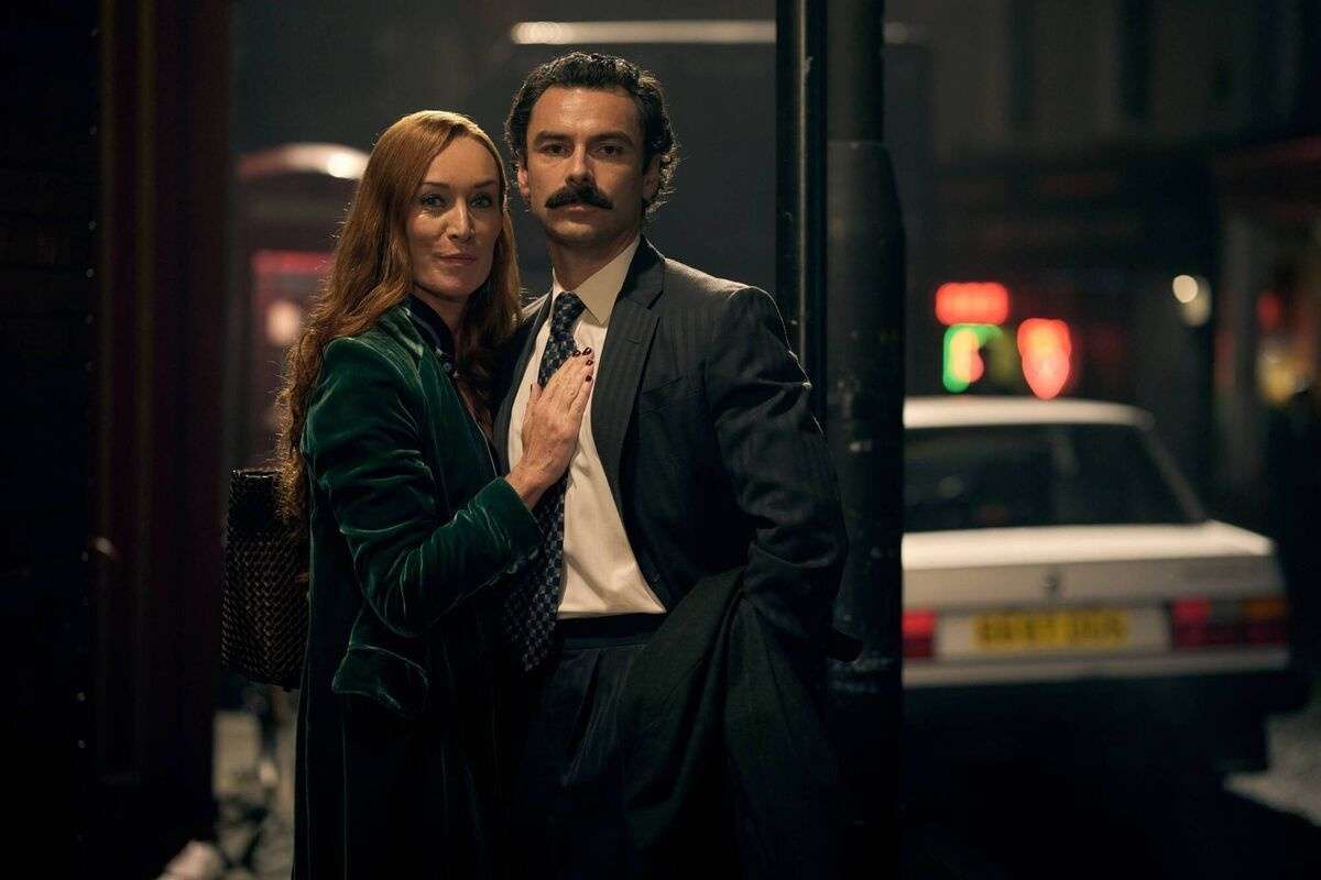 Aidan Turner and Victoria Smurfit